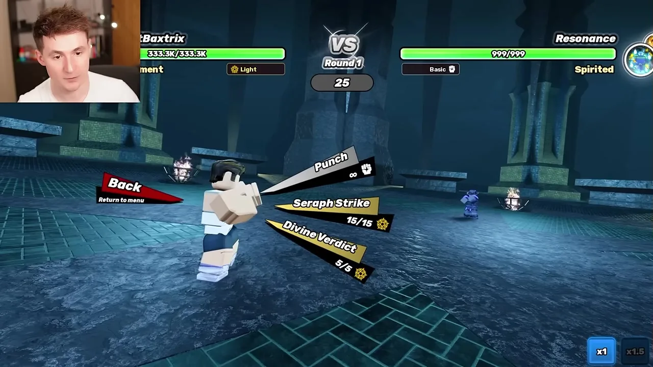 Unscathed RNG attack choice frame for Normal vs Critical