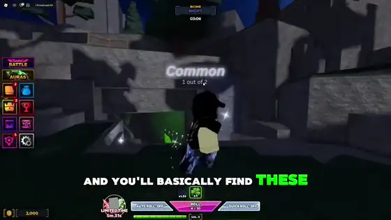 Unscathed RNG skill tree menu motion